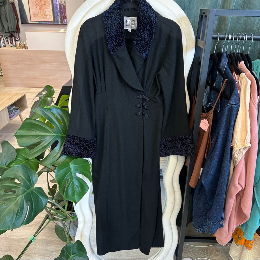 Vintage Beau David long dress coat Victorian style